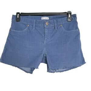 Carve Designs SZ 8 Oahu Corduroy Shorts Stretch Zip-Fly Mid-Rise Frayed Pockets